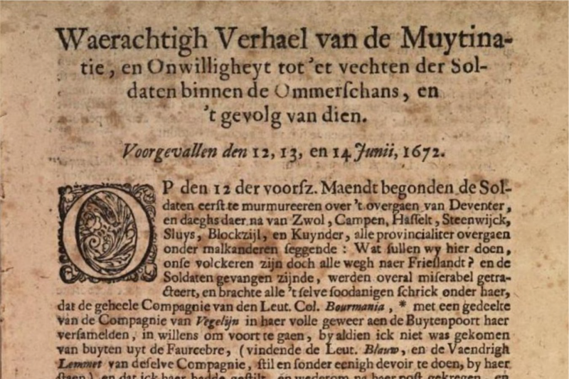 Bekijk detail van "24 juni 1672 Waerachtigh Verhael"